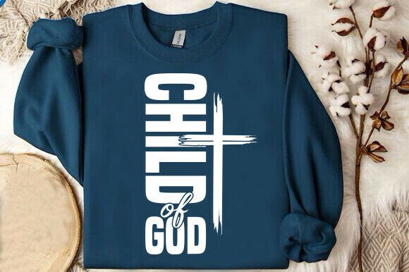 Child of God SVG: Faith Graphics for T-Shirt Designs