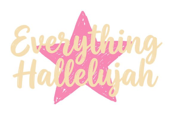 Everything Hallelujah Star Design: Graphics for T-Shirt Designs
