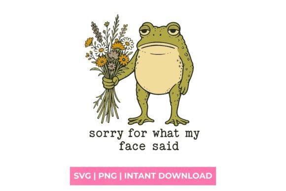 Grumpy Frog Graphics for T-Shirt Designs