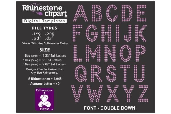 Rhinestone Design - DOUBLE DOWN 2: Graphics for T-Shirt Designs