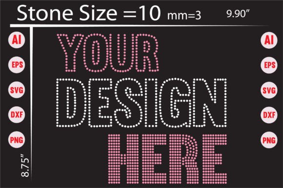Rhinestone Templates for T-Shirt Designs and Graphics