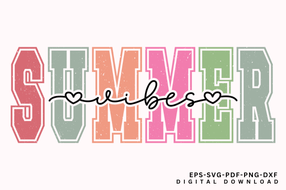 Summer Vibes SVG: Graphics for T-Shirt Designs