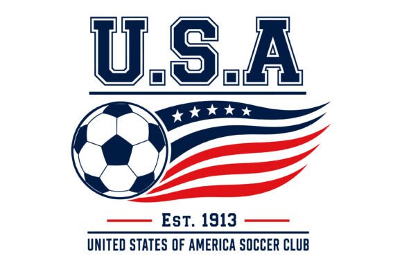 USA Soccer Club Design: Graphics for T-Shirt Designs